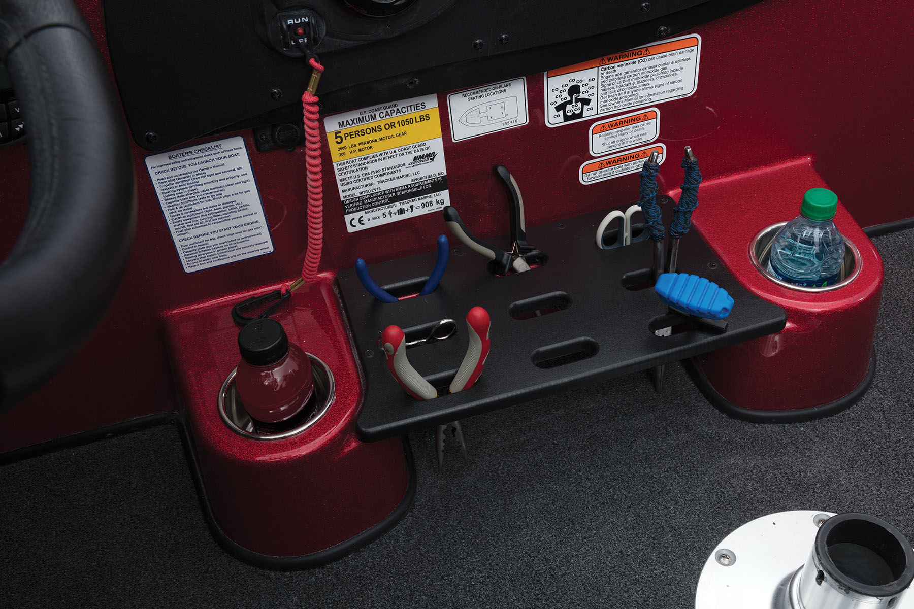 bass boat tool holder
